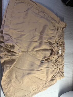 LOFT Tan Drawstring Casual Shorts